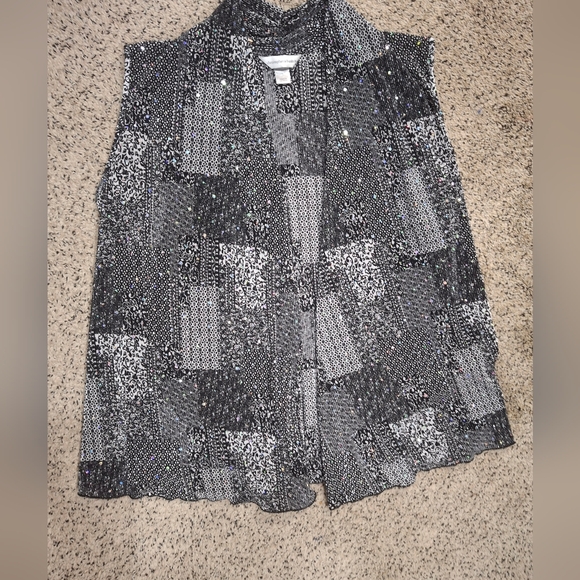 Christopher & Banks sparkle vest large - Picture 8 of 12